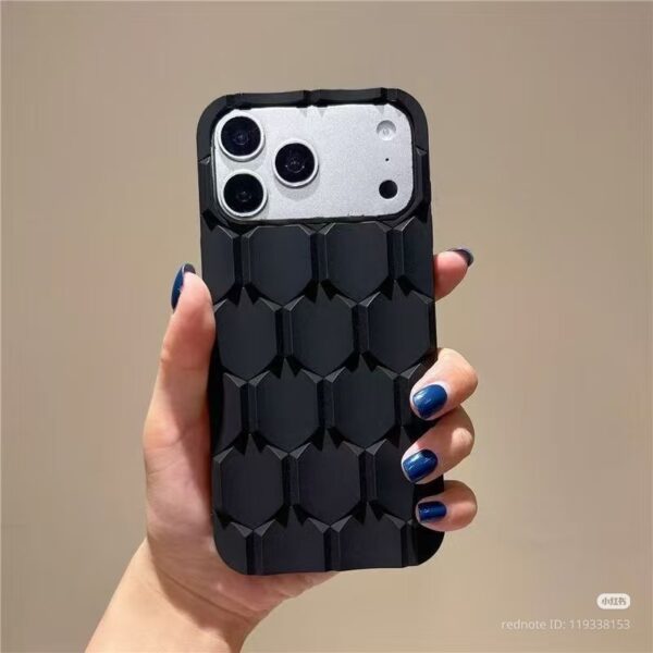 Luxury 3D Geometric Armor Case for iPhone – Premium Shockproof Protective Cover